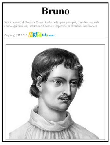 Bruno Vita e pensiero di Giordano Bruno.